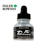 Чернила акрил перламутр FW Daler Rowney 29.5мл, 119 Серебряный жемчуг