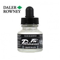 Чернила акрил перламутр FW Daler Rowney 29.5мл, 125 Белый жемчуг
