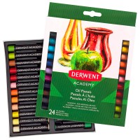 Набор масляной пастели Academy 24цв в картон.упак Derwent