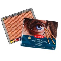 Набор цветных карандашей Lightfast DERWENT, 24цв. в метал.коробке