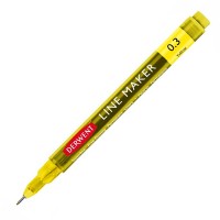 Ручка капиллярная Graphik Line Maker 0.3 желтый Derwent