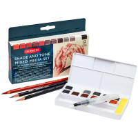 Набор с водораствор. красками Shade & Tone Mixed, 12цв., пласт.коробка, Derwent