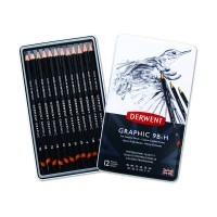 Набор 12 чернографитных карандашей Graphic Soft