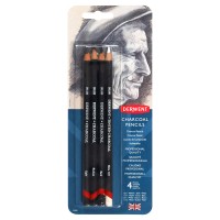 Набор карандашей угольных 4шт. Derwent Charcoal, блистер