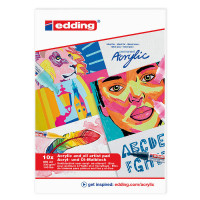 Блокнот для масла и акрила edding, склеенный, 300 гр/м2, А3 10 листов