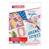 Блокнот для масла и акрила edding, склеенный, 300 гр/м2, А6 20 листов