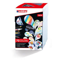 Набор edding Сolor Happy, 69 ручек + смешиватель цветов Brushpen Colour Mixer Ассорти