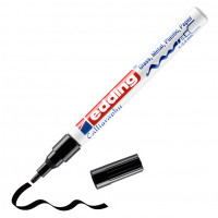 Маркер глянцевый лаковый edding 753, каллиграфический наконечник, 1-2.5 мм Черный