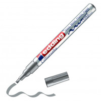 Маркер глянцевый лаковый edding 753, каллиграфический наконечник, 1-2.5 мм Серебристый