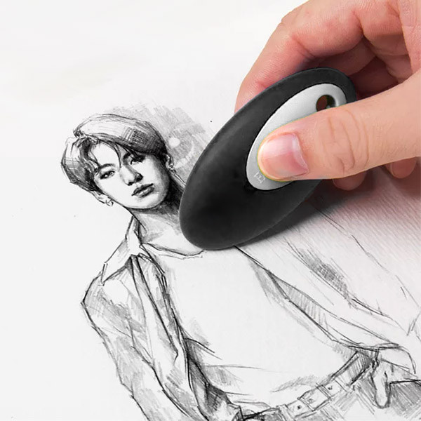 Ластик Faber-Castell "Oval" PVC-free, 60х30х10мм, ассорти (черный или ...