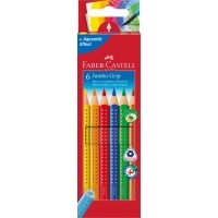 Набор цвет. карандашей Faber-Castell Jumbo Grip, 6цв. (основные)