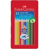 Набор цветных карандашей Faber-Castell Grip 2001, 12цв. (метал.коробка)