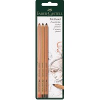 Набор пастельных карандашей Faber-Castell Pitt Pastel, 3цв. (блистер)