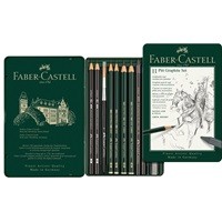 Набор карандашей чернографитовых Faber-Castell PITT, 11 предм.