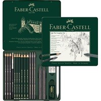 Набор карандашей чернографитовых Faber-Castell PITT, 19 предм.