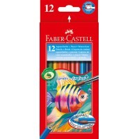 Акварельные карандаши Рыбки, 12 цветов + кисточка