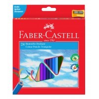 Набор цветных карандашей Faber-Castell ECO, 24цв. (+точилка)