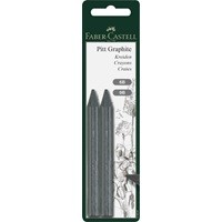 Карандаш-мелок чернограф. без дерева Faber-Castell PITT, 6B и 9B
