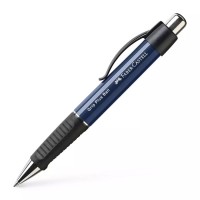 Ручка шариковая авт. Faber-Castell Grip Plus Ball M, темно-синий