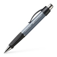 Ручка шариковая авт. Faber-Castell Grip Plus Ball M, серый камень
