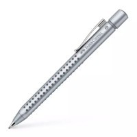Ручка шариковая авт. Faber-Castell Grip 2011 XB, серебряный