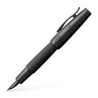 Перьевая ручка E-MOTION Metall матовая чёрная, перо B - широкое