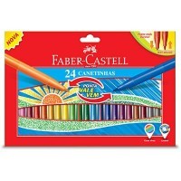 Фломастеры Faber-Castell с мягким наконечником, 24 цвета