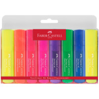 Набор текстовыделителей Faber-Castell 46 Superfluorescent, 1-5мм, 8цв., пластик.футляр