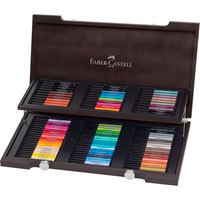 Капиллярные ручки Faber Castell Pitt Artist 90 цветов в деревянном пенале