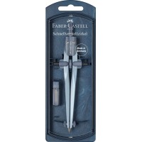 Циркуль Faber-Castell `Stream 2020`, + грифели, цвет ассорти