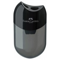 Точилка Faber-Castell с двумя отверстиями, цвет черный