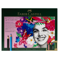 Набор художественных изделий Faber-Castell `Polychromos & Pitt Graphite Matt `, 40 предметов, студийная коробка