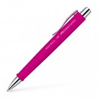 Ручка шариковая авт. Faber-Castell Poly Ball XB, розовый
