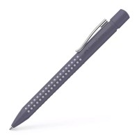 Ручка шариковая авт. Faber-Castell Grip 2010 B, серый бархат