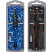 Циркуль Faber-Castell `Boys 2022`, ассорти (синий или черно-оранжевый)