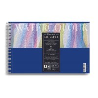 Альбом на спирали для акварели FABRIANO Watercolour Studio Cold pressed, 300г/м2, 13.5x21см, Фин, 12 листов