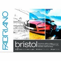 Альбом для графики FABRIANO Bristol, 240г/м2, 29.7x42см, склейка 20 листов