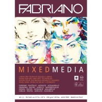 Альбом для смешанных техник FABRIANO Mixed Media, 250г/м2, 29.7x42см, склейка 40 листов