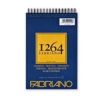 Альбом для графики SKETCH 1264 Fabriano, А5 90г/м2 слон.кость, 60л. (спираль по короткой стороне)