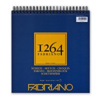 Альбом для графики SKETCH 1264 Fabriano, 30х30см 90г/м2 слон.кость, 120л. (спираль по короткой стороне)