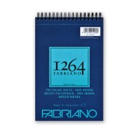 Альбом для смешанных техник MIX MEDIA 1264 Fabriano, А5 300г/м2, 15л. (спираль по короткой стороне)