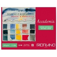 Альбом для графики и акварели FABRIANO Maxi Blocco Accademia, 240г/м2, 35x27см, склейка 100 листов