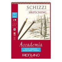 Альбом на спирали для зарисовок FABRIANO Accademia, 120г/м2, 21x29.7см, 50 листов