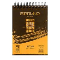 Альбом для зарисовок FABRIANO Schizzi, 90г/м2, 14.8x21см, 60 листов, спираль по короткой стороне