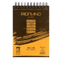 Альбом для зарисовок FABRIANO Schizzi, 90г/м2, 14.8x21см, 60 листов, спираль по короткой стороне