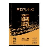 Альбом для зарисовок FABRIANO Schizzi, 90г/м2, 21x29.7см, 120 листов, склейка по длинной стороне