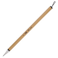 Кисть для каллиграфии коза, №2, Гамма, длинная ручка (бамбук)
