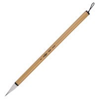 Кисть для каллиграфии коза, №3, Гамма, длинная ручка (бамбук)