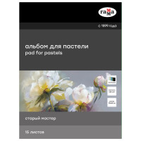 Альбом для пастели `Холодные тона` Гамма `Старый Мастер` 160г/м2 30х40см, ячейки, 15л., 5цв., склейка