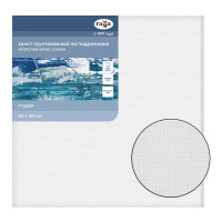 Холст на подрамнике `Студия`, 40х40см, хлопок, 400г/м2, крупн.зерно